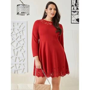 Laser Cut-Out Dress- Size 3XL